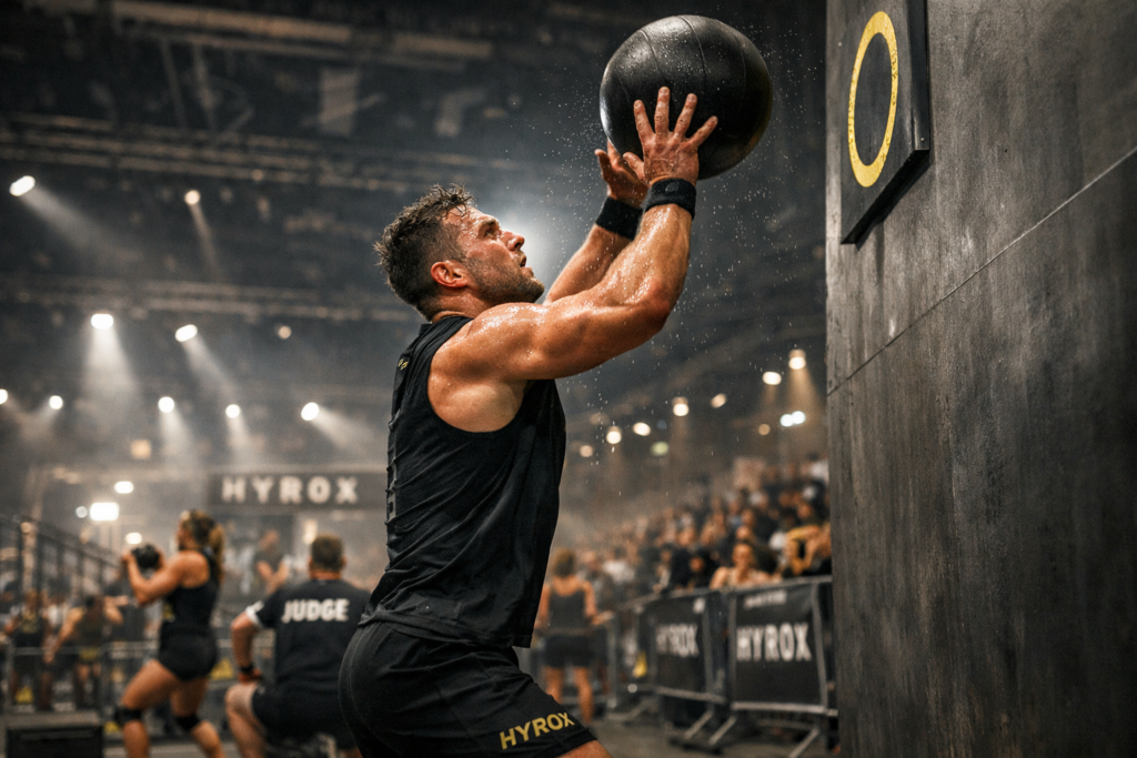 Hyrox wall balls intense