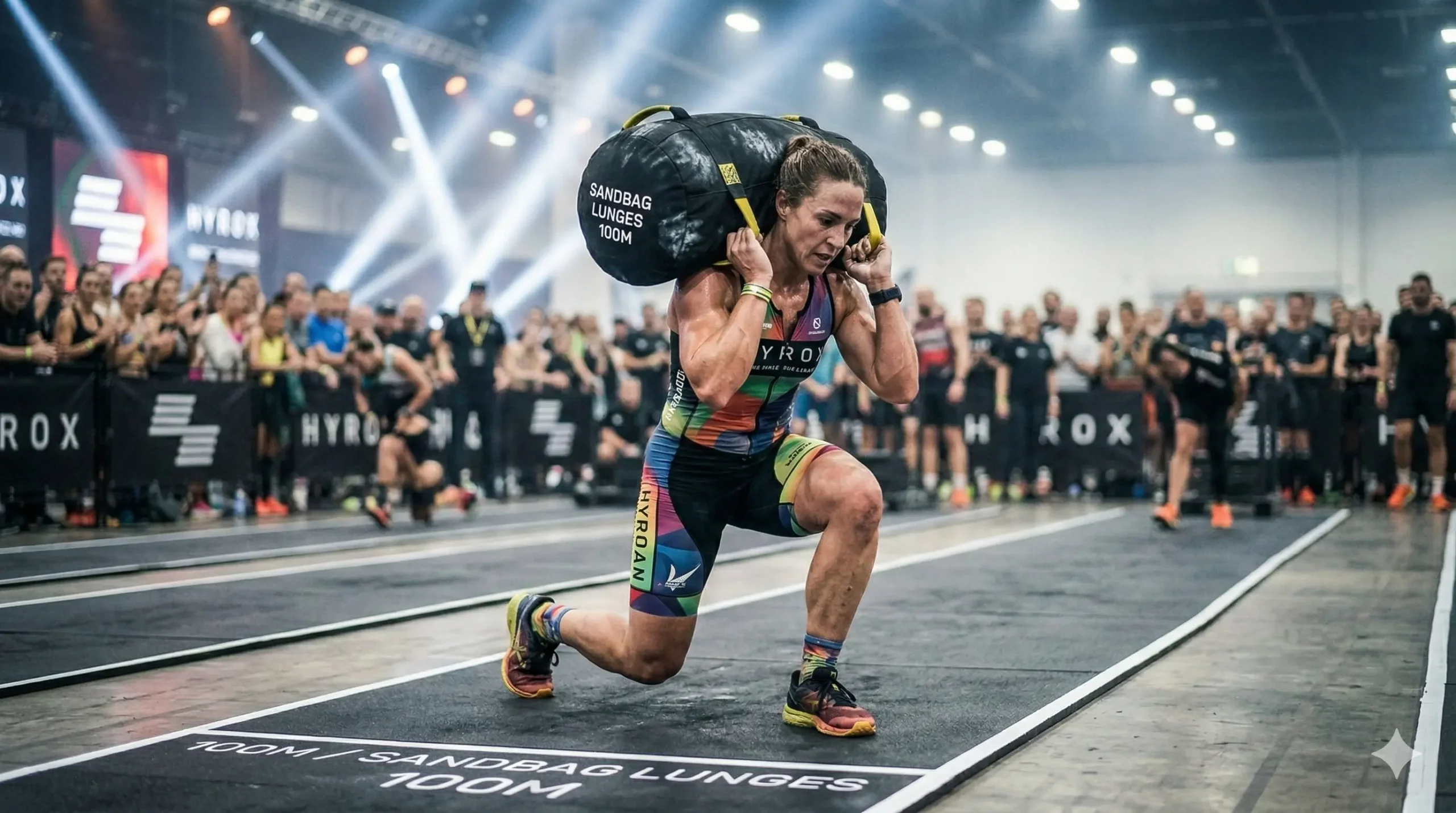 Verbeter je Sandbag Lunges voor HYROX: Techniek en Tips voor Beginnende Sporters